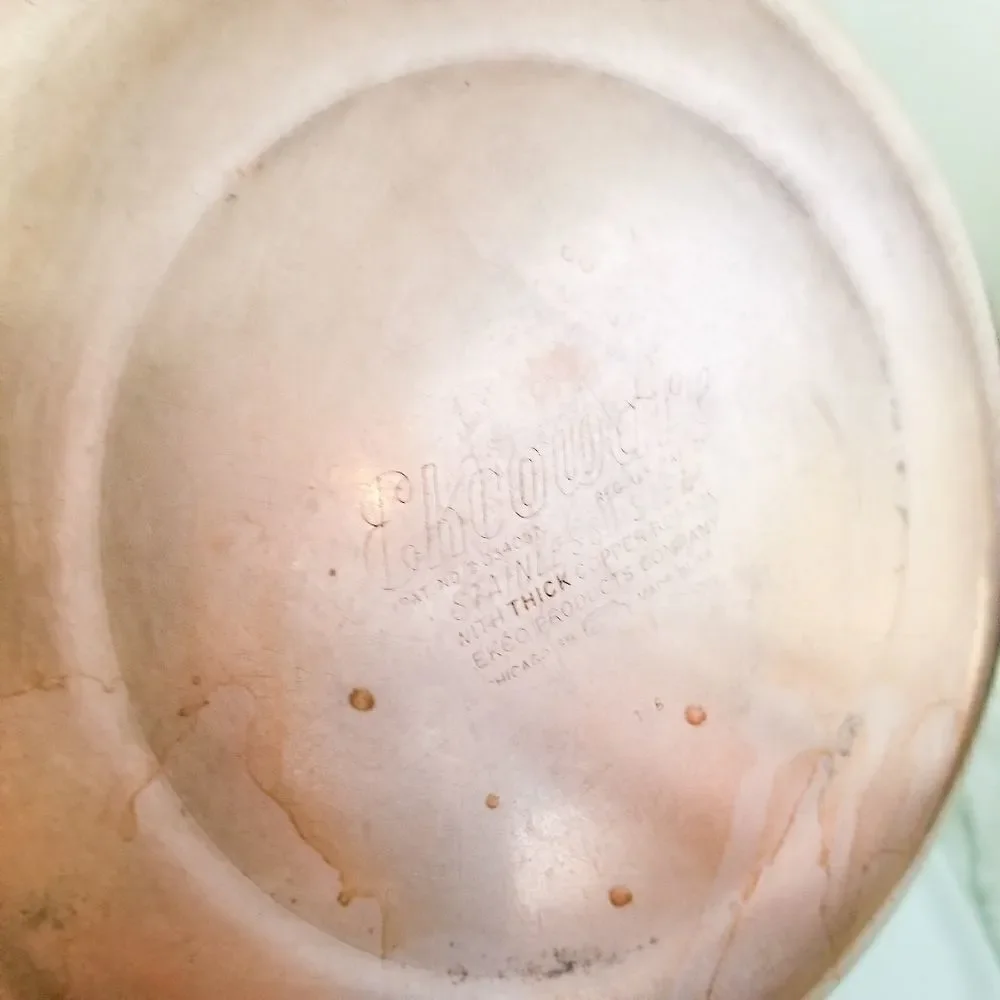 Ekcoware stainless steel thick copper bottom USA